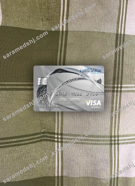 USA Carrington Mortgage Services bank visa classic card photolook front